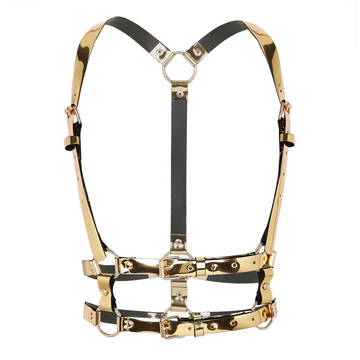 Unisex Punk Festival PU Leather Body Bondage Belt / Sexy Harness for Women and Men - EVE's SECRETS